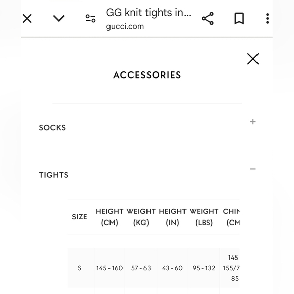 New Gucci GG Knit Tights - Picture 4 of 4